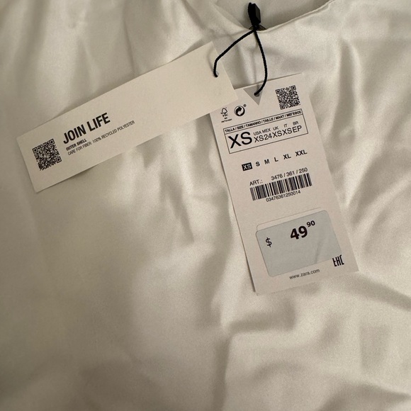 Zara Cut Out Satin Dress - Picture 4 of 4